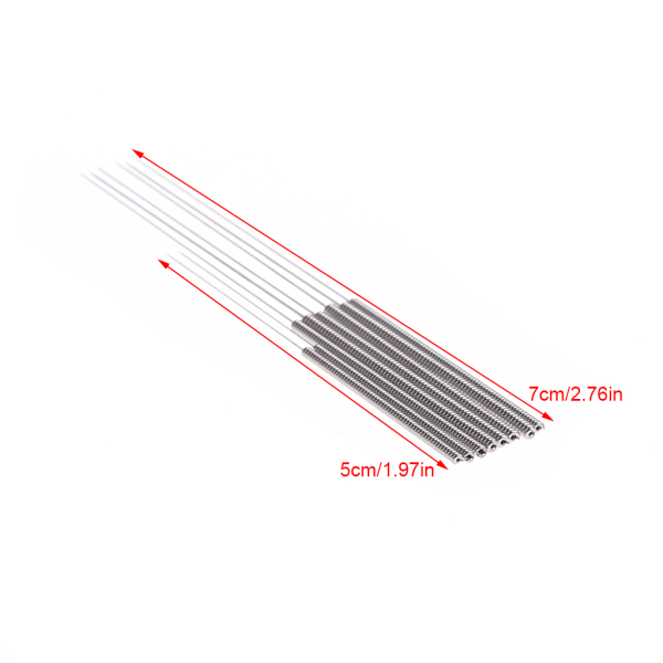 8 ST 3D-skrivardelar Rostfritt stål Metallmunstycke Rengöringsnål Borr 0,2 mm 0,25 mm 0,3 mm 0,35 mm 8 stycken