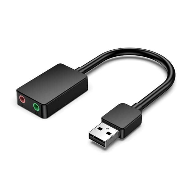 Computer USB Lyd Dobbelte 3,5 mm Stik til Gaming Headsets og Stemme