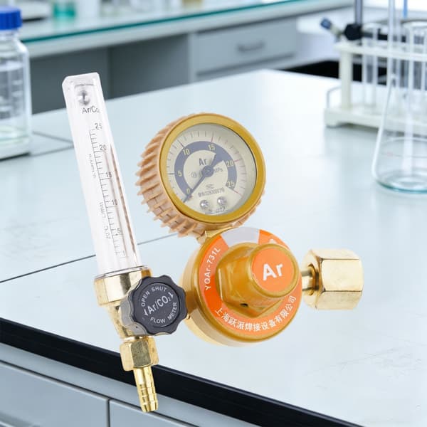 Argon trykkregulator med sikkerhetsventiler
