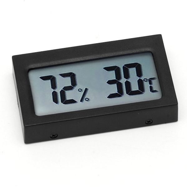 Digitalt termometer Hygrometer Indendørs Rum Firkantet Temperatur Luftfugtighed Måler Måler Skærm Stort LCD Display Celsius