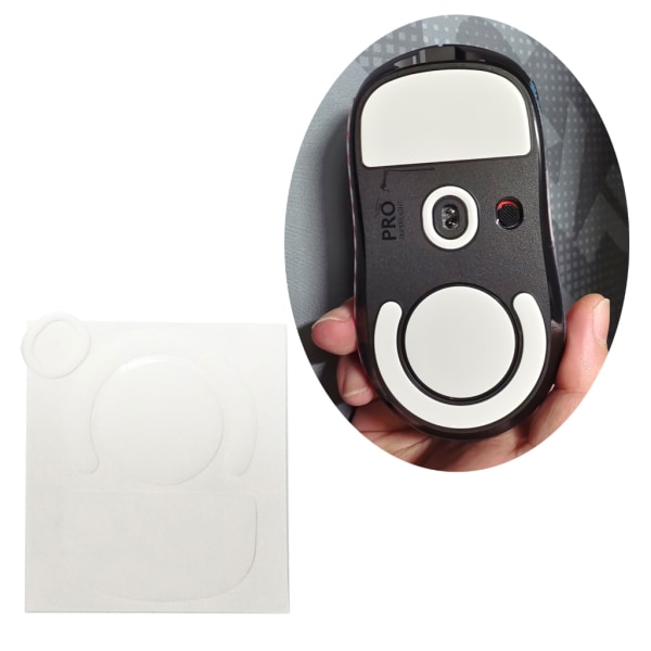 1Set Hotline-spel Ice Mouse Feet Stickers Pad Musskridskor Gildes för GProX Superlight Mouse Glides Böjda kanter