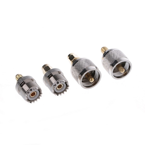 4 stk A13 Kit Adapter PL259 SO239 til SMA Hann Hun RF Connector Test Converter