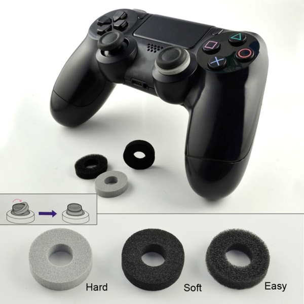 Auxiliary Sponge Ring Aim Assist Rings Passar för PS5-PS4 Switch PRO Gamepad Game Controller Precision Target Rings 16st