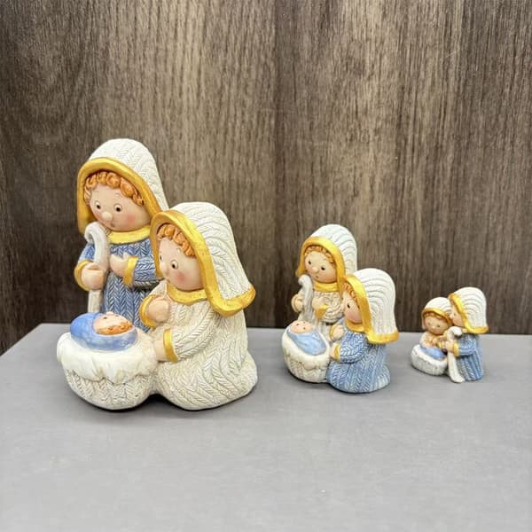 Julekrybbefigurer, bordpynt, religiøs julepynt
