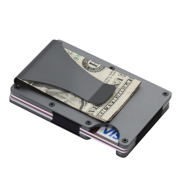 Holdbar aluminium kreditkortkasse blokering med avancerede sikkerhedsfunktioner Red