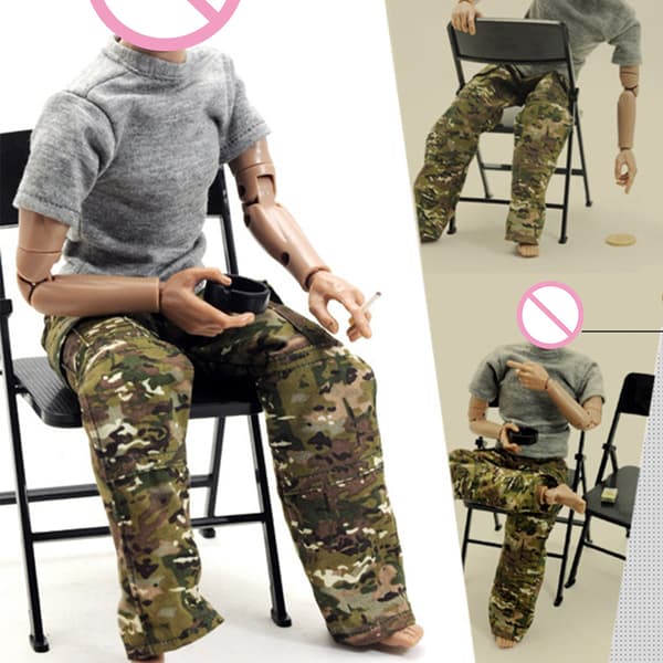 Skalad Mini Plaststol Dockhus Kontorsstol Scenlayout Figur Staty