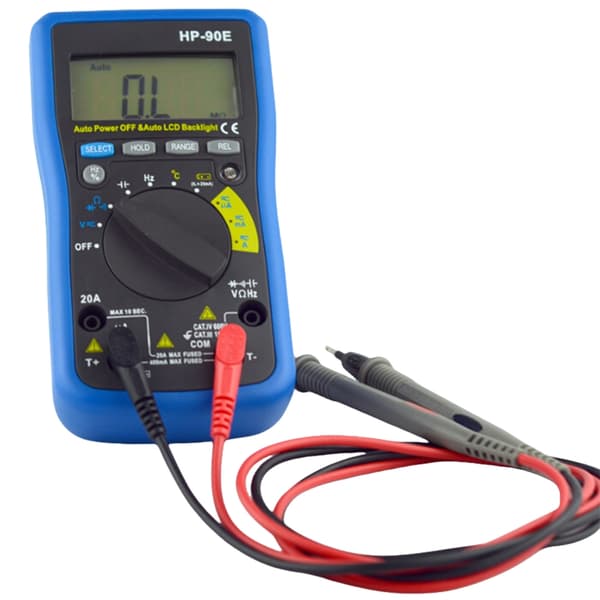 Brugervenlig Digital Multimeter Håndholdt Multimeter ABS til Gør-det-selv Entusiaster