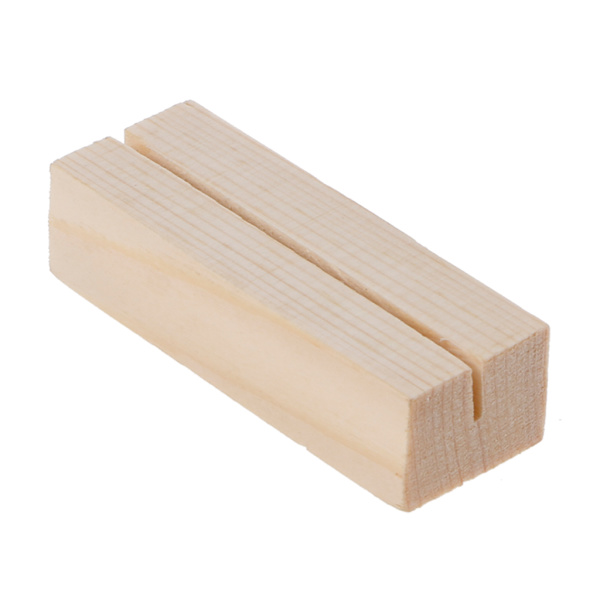 Praktisk bordnummerstativ Cuboid Wood Display Stand til bryllupsfestkontor