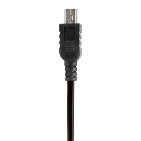 12V~24V till 5V 3A Mini USB power 3-trådig billaddarkabel null - Straight head