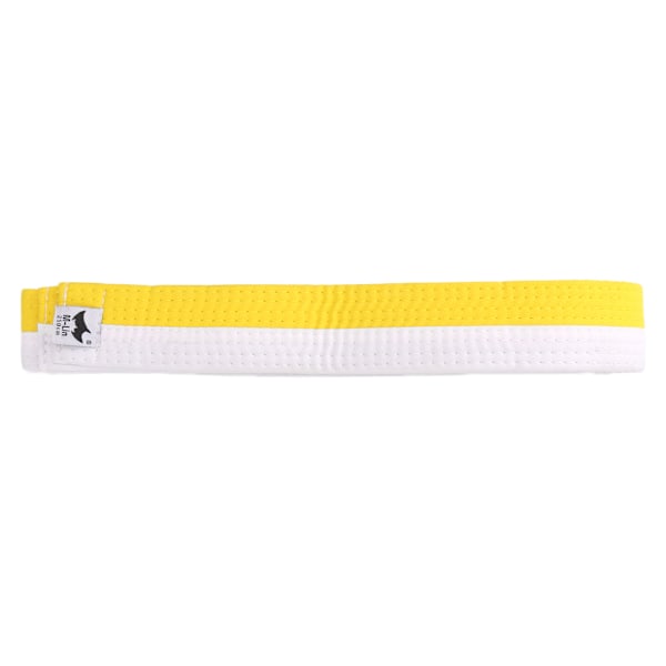 Professionell Taekwondo Bälte Karate Judo Dubbel Wrap Kampsport Stripe Sport Yellow