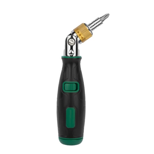 Universal Skralle Skrutrekker Kit 10 Bit Vinkler Solid Karbonstål Konstruksjon