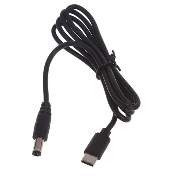 Typ-C till 5,5x2,5 mm power hane till hane DC5521-kontaktkabel för routrar, högtalare, LED-lampor och kameror