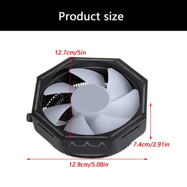 CPU-radiatorudskiftning Grafikkort Desktop Køleventilator til LGA775/115X