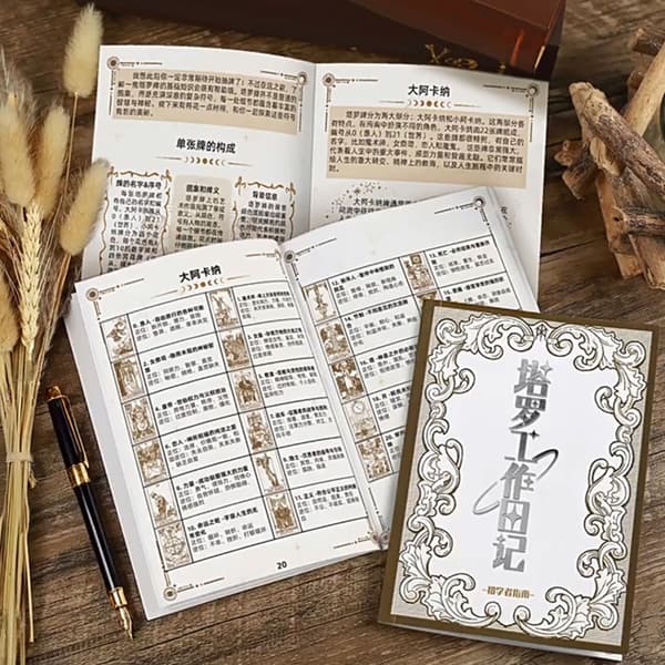 Guidet Tarot Dagbog Notesbog Til Læringsfremskridt Og Selvsrefleksion