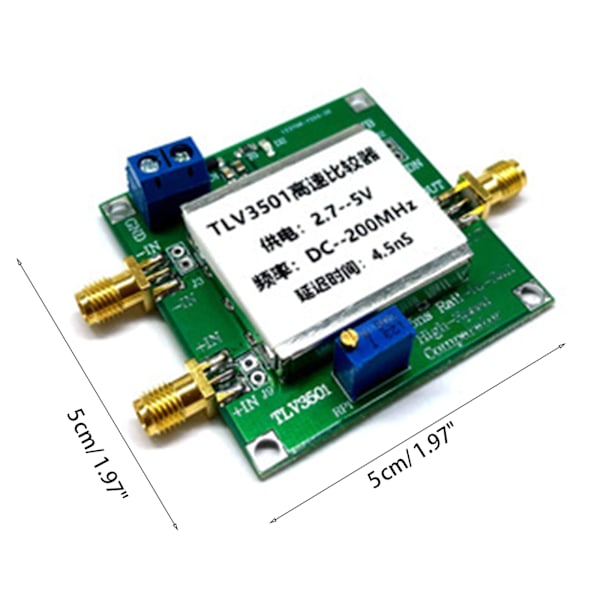 TLV3501 Frekvensmätare Front-end Form Relämodul 4.5ns Höghastighetskomparator