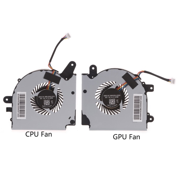 Ersättande bärbar dator kylfläkt 5V 0.55A 4-polig 4-tråds kylare för MSI GF75 GPU