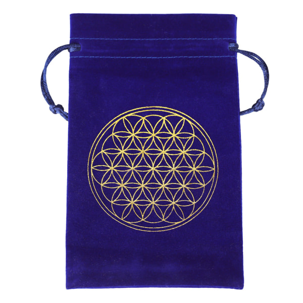 Velvet Flower of Life -säilytyspussi Oracle Cardin ennustamiseen Key Candy Bag G:lle