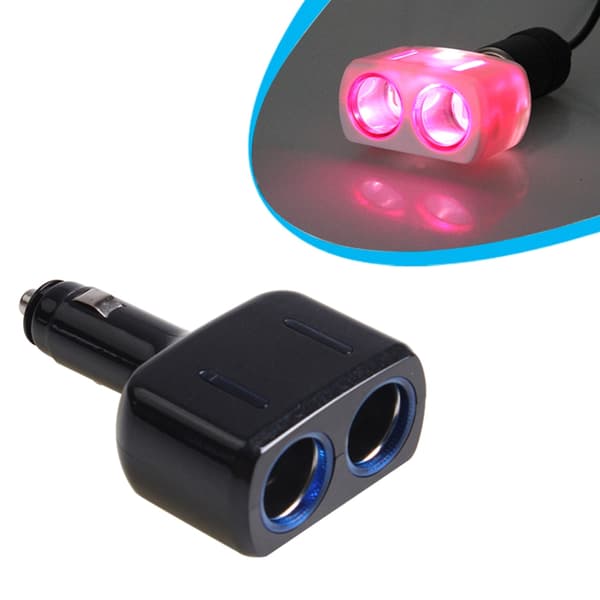 Billader for bilmontering 1 til 2 med LED for 12-24V lastebil