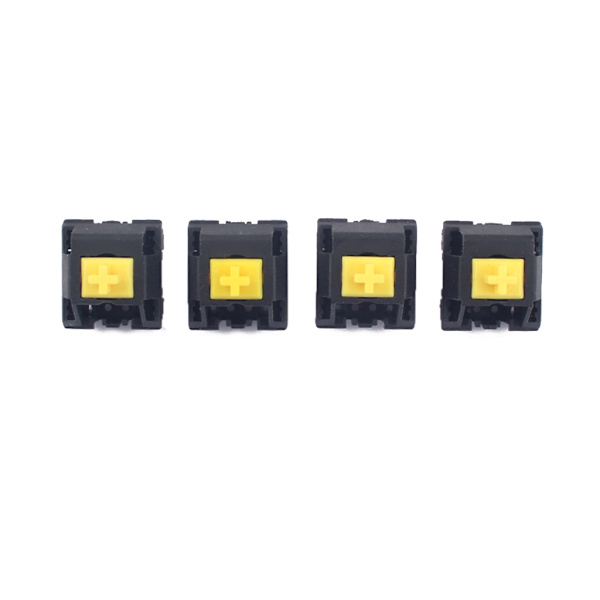 4PCS tangentbordsomkopplare RGB gula switchar för Razer Blackwidow X Chroma Gaming mekaniska tangentbord