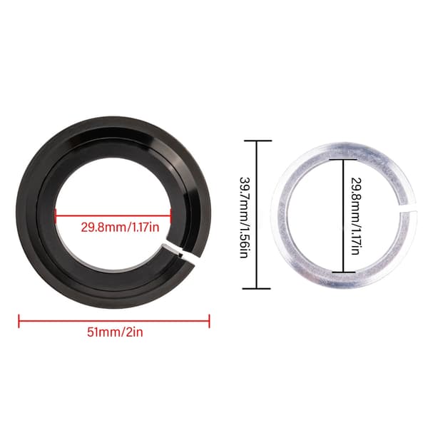 Integrerad typ ersättningshuvudset bascyklar headset bas kompressioner båge Straight pipe 28.6