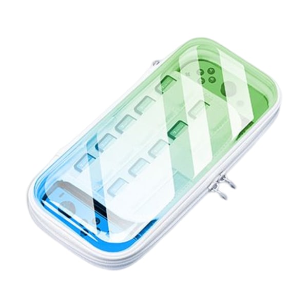 Case för OLED-förvaringsväska Case Transparenta skal Förvaringsbox Speltillbehör Slitstark Blue green