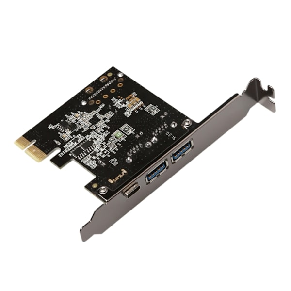 PCIE-2A1C til Type C USB 3.1 PCIE-udvidelseskortadapter til stationær bundkort