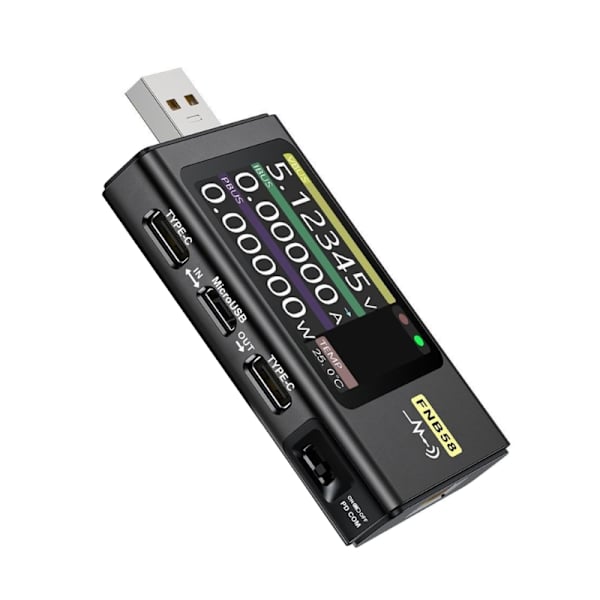 Multifunktion USB Tester FNB58 Monitor Spænding & Strøm Hurtig opladningsmåler