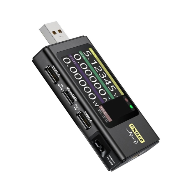 Multifunktions USB Tester FNB58 Monitor Spänning & Ström Snabbladdningsmätare