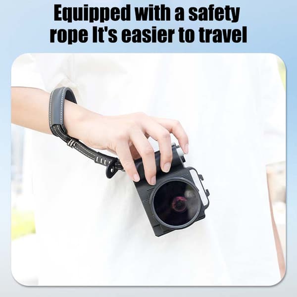 Action Camera Grip med Ergonomisk Utløserknapp og Avtakbar Håndleddsstropp