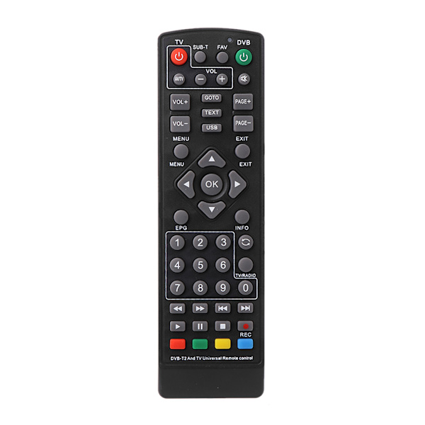 Fjernbetjeningsudskiftningscontroller Velegnet til DVB-T2 til Smart Television STB HDTV til Smart Set Top TV Box