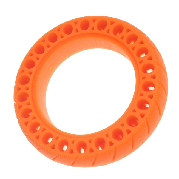 Gummi massivt däck fram/bak 10" ihåligt 9,5" däckhjul för M365 elektrisk skoter Orange