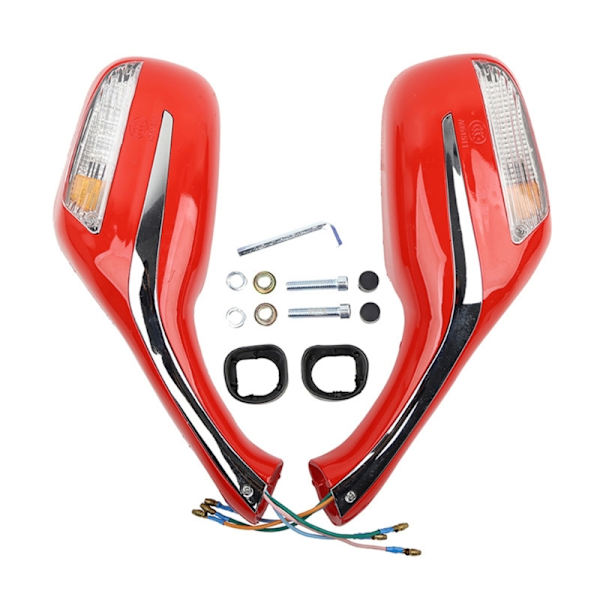 Motorcykel LED forreste blinklys, set bagfra, sidespejle, Universal Motorcykel modifikationsspejle