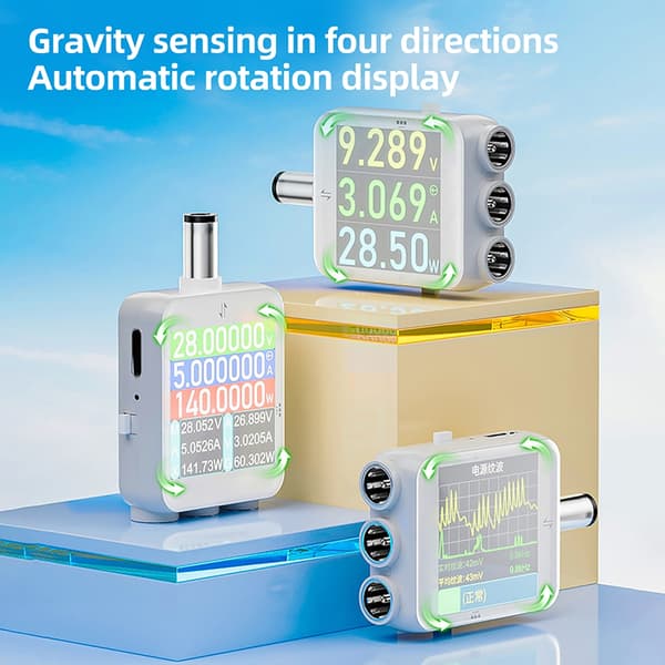 4,5-80V 6A 0-600W Digital Voltmeter Amperemeter Tester Rask Ladeovervåker