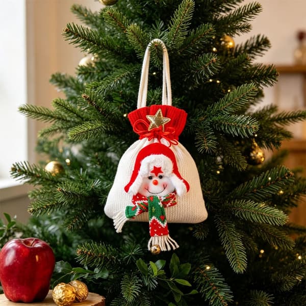 Julgodispåsar Hållbara tyg Julklappspåsar