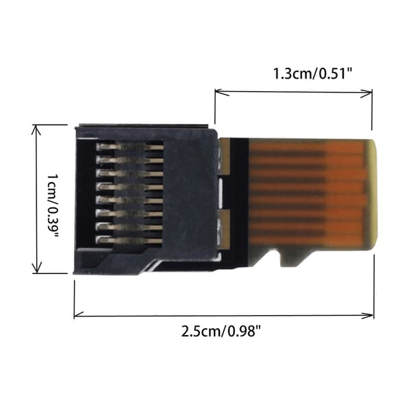 Uros - Naaras Micro TF SD -muistikorttisarja Jatkoadapteri PCBA-testeri 5 kpl