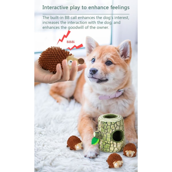 Spoof Dog Interactive Toys Squeak Plysch Slitstark stoppad tuggleksak för små hundar B
