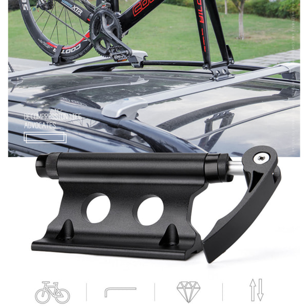 Framgaffel Fixed Clip Bagagehållare, Cykel Lockout Gaffelfäste, Lastbilscykel för Carri Titanium color