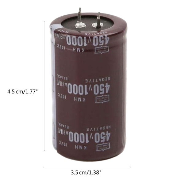 Optimal 450V 1000uF elektrolytisk kondensator för databas och förstärkare