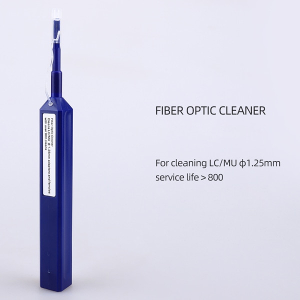 Fiber Optic Cleaner Cleaning Pen Box Kit 2,5 mm 1,25 mm för FC SC ST LC Optisk fiberkabelkontakt Endface Optical Clea