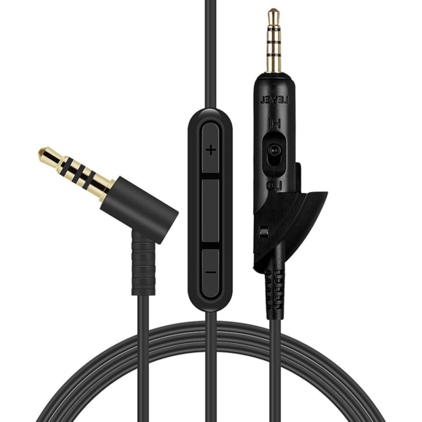 180 cm ljudkabel ersättning för QC15 hörlurar förlängningssladd kabel med/utan mikrofon A