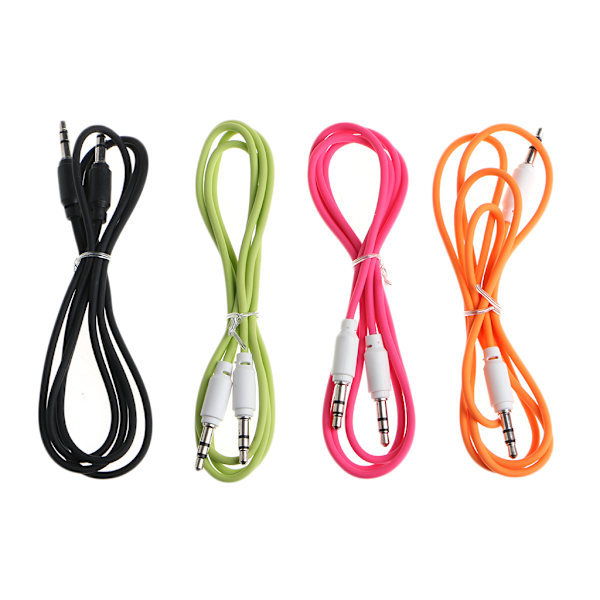 1 m 3,5 mm jakki uros-uros audiolisäkaapeli autostereo MP3-puhelimeen