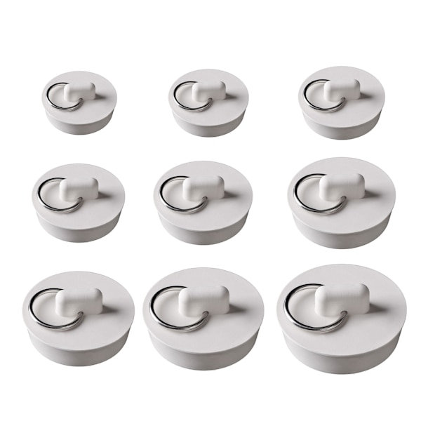 Universal badeplugg Caps Gummi avløpsplugg Mopp Pool plugg Badekar avløpsstopper null - B