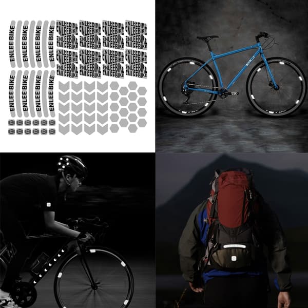 72 st Cykel Reflex Dekal Cyklar Säkerhetsvarning Reflextejp Fluorescerande