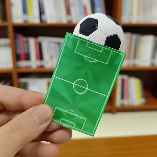 Grøn Hvid Fodboldstil Sidebogmærke Bærbart Bærbart Til Studenter Fan