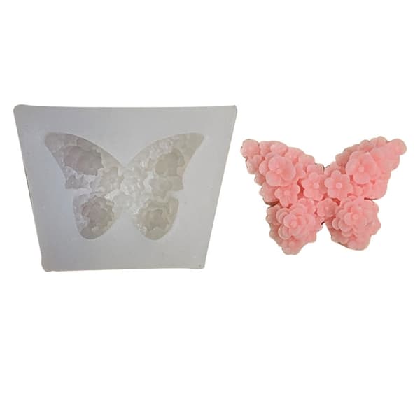 Fleksible silikonebageforme sommerfugl blomsterforme silikone mousseforme