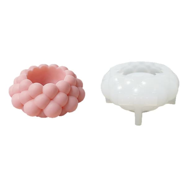 Silikonform for telysholder og blomsterhåndverk