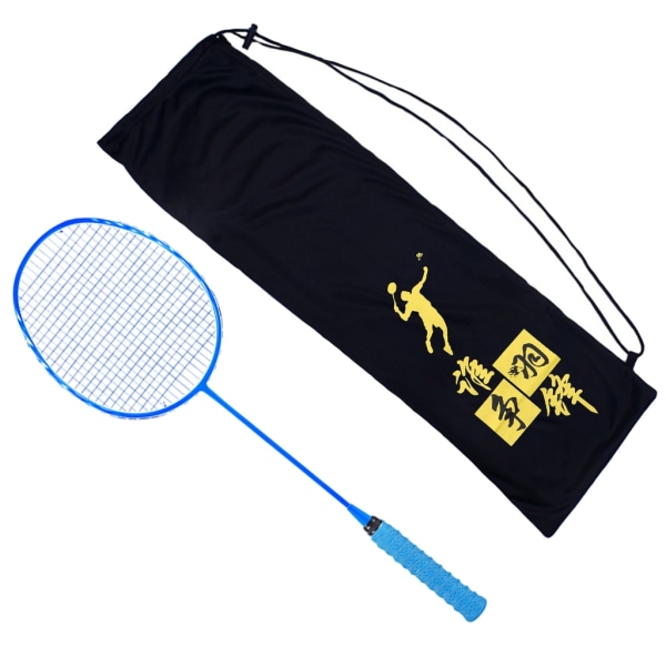 Badmintonracket Sammetsväska Mode cover Tygracket Skyddsärm Dragsko Krympväska för 2 racketar