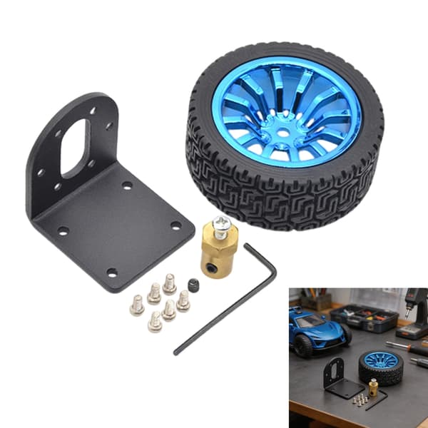 Växelmotorfäste 37 mm metallfäste för modellmontering