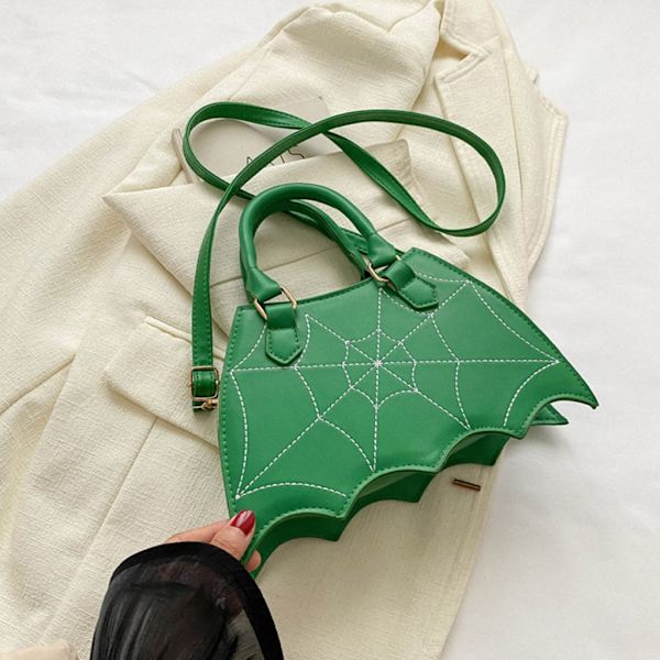 Fladdermusformad handväska Unik Crossbody-väska Handväska PU-läder axelväskor Red