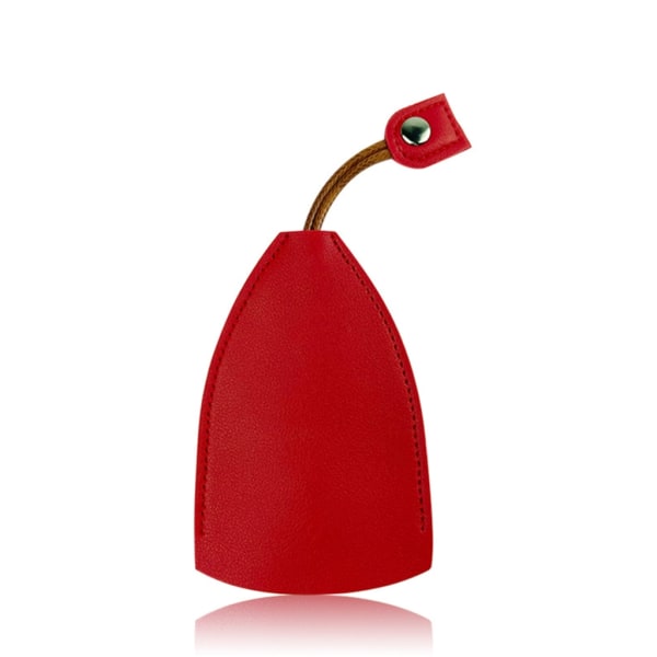 Fashionabla bilnyckelväska med påse med stor kapacitet Söt nyckelväska av dragtyp Red Covered